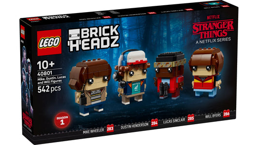 New LEGO Stranger Things BrickHeadz Set 40801 Features Mike, Dustin, Lucas & Will