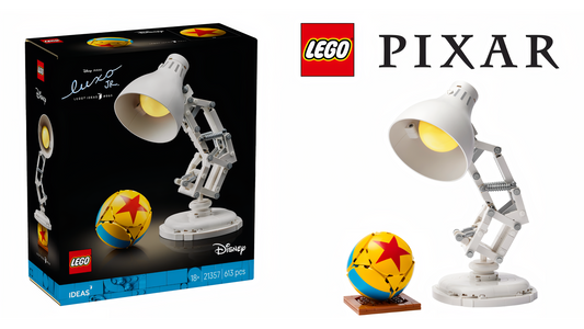 LEGO 21357 Disney Pixar Luxo Jr. honors Pixar's iconic lamp mascot!