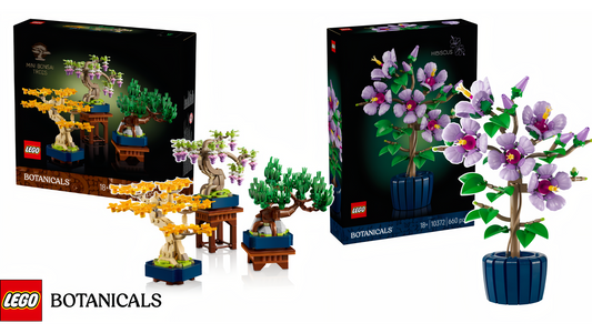 LEGO Botanicals August 2025 sets feature Mini Bonsai Trees, Hibiscus Pot Plant