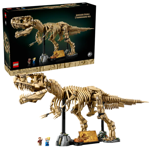 3,145-piece LEGO Jurassic Park T. rex Fossil (76968) now available!