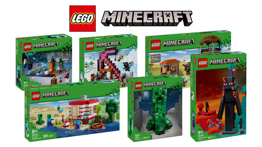 LEGO Minecraft 2025 sets unveiled, featuring a brick-built Creeper!