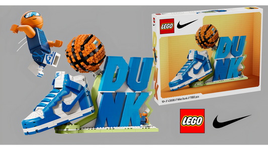 LEGO and Nike reveal debut items: 43008 Nike Dunk, Air Max Dn, and Dunk Low!