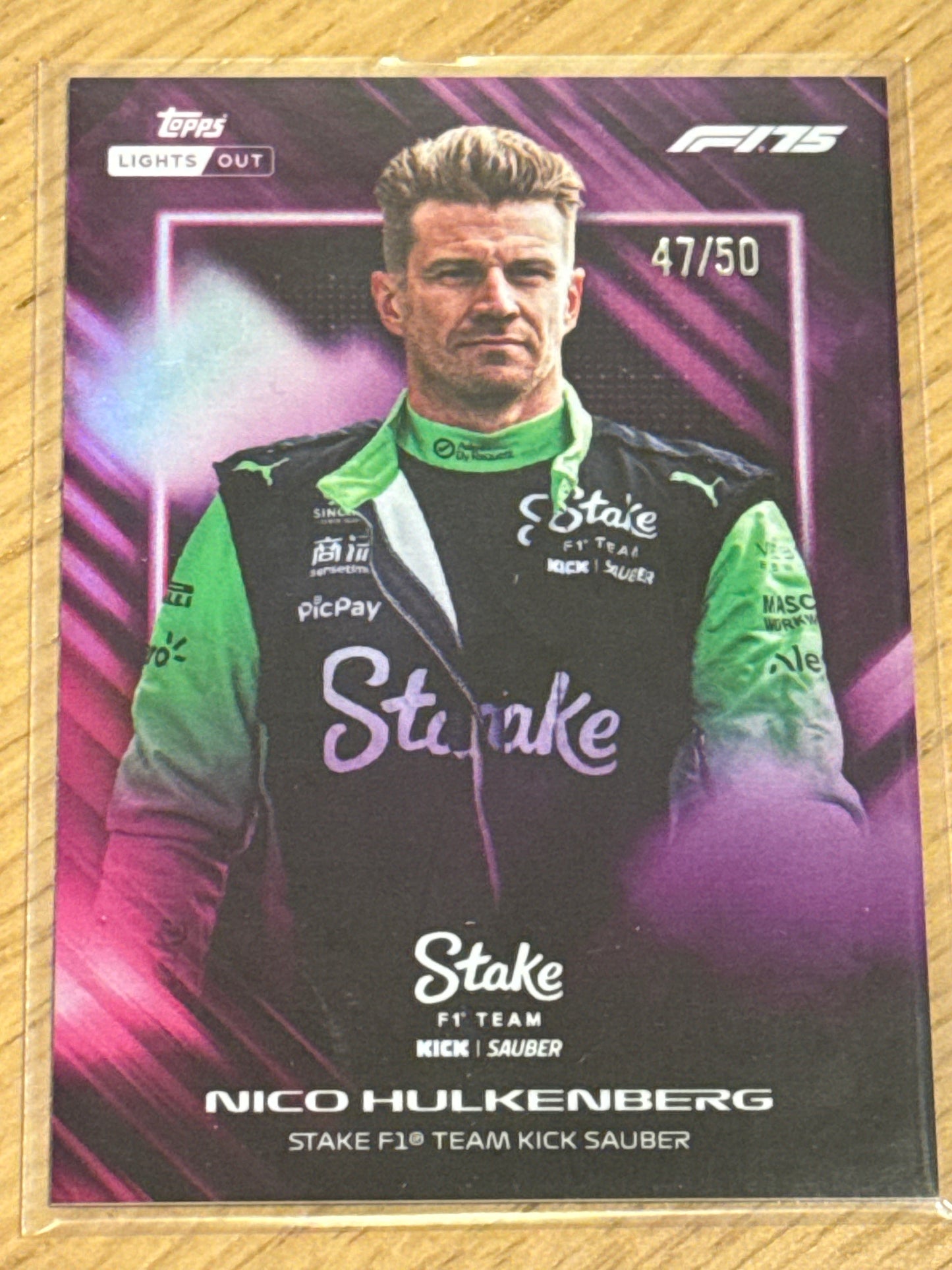 Nico Hulkenberg 47/50 Drivers Purple - Topps F1 Lights Out 2025