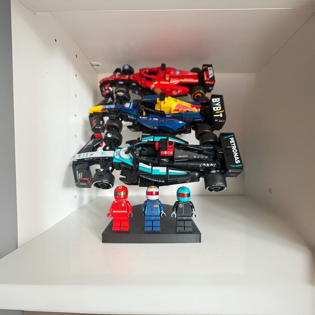 Outback Bricks 3 Car Display Riser For LEGO Speed Champions