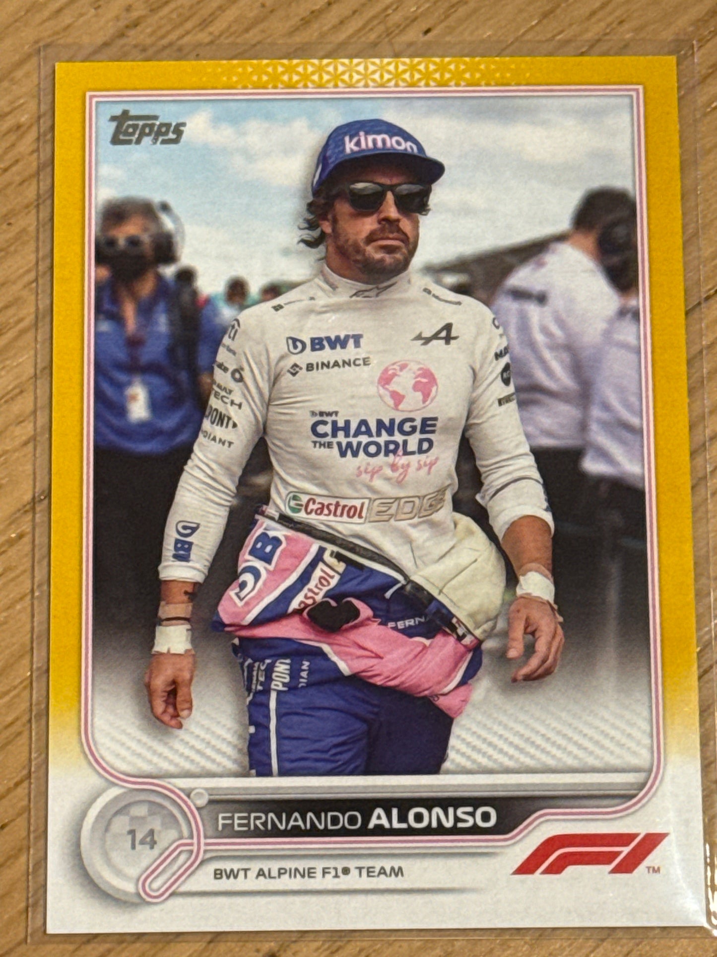 Fernando Alonso 12/50 Gold #16 - Topps F1 Chrome 2022