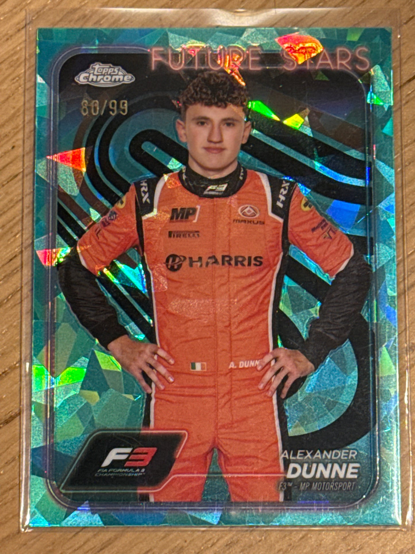 Alexander Dunne 80/99 Aqua #51 - Topps F1 Chrome Sapphire 2024