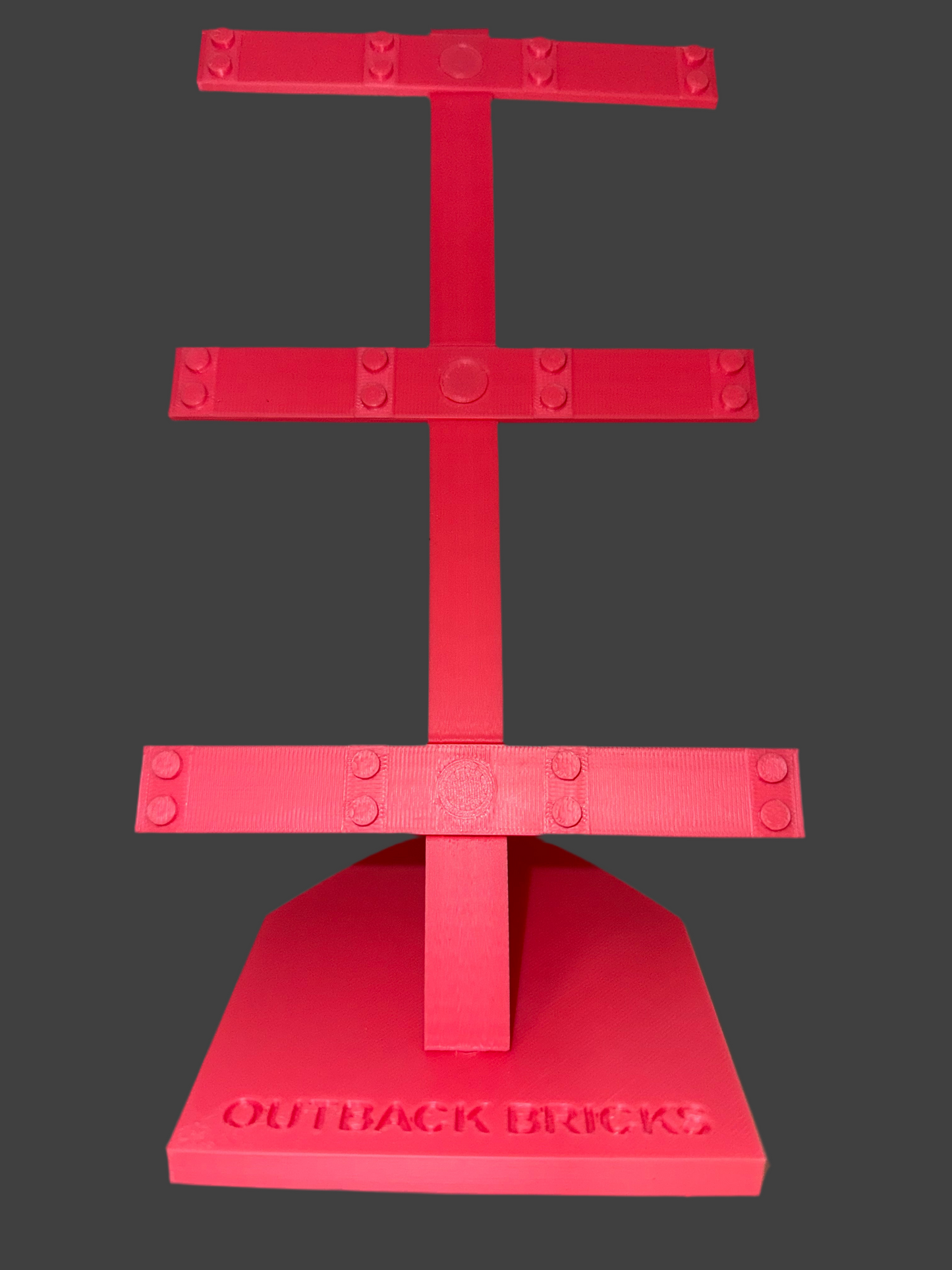Outback Bricks Display stand for LEGO F1 Race Car Collectables - Pink Edition