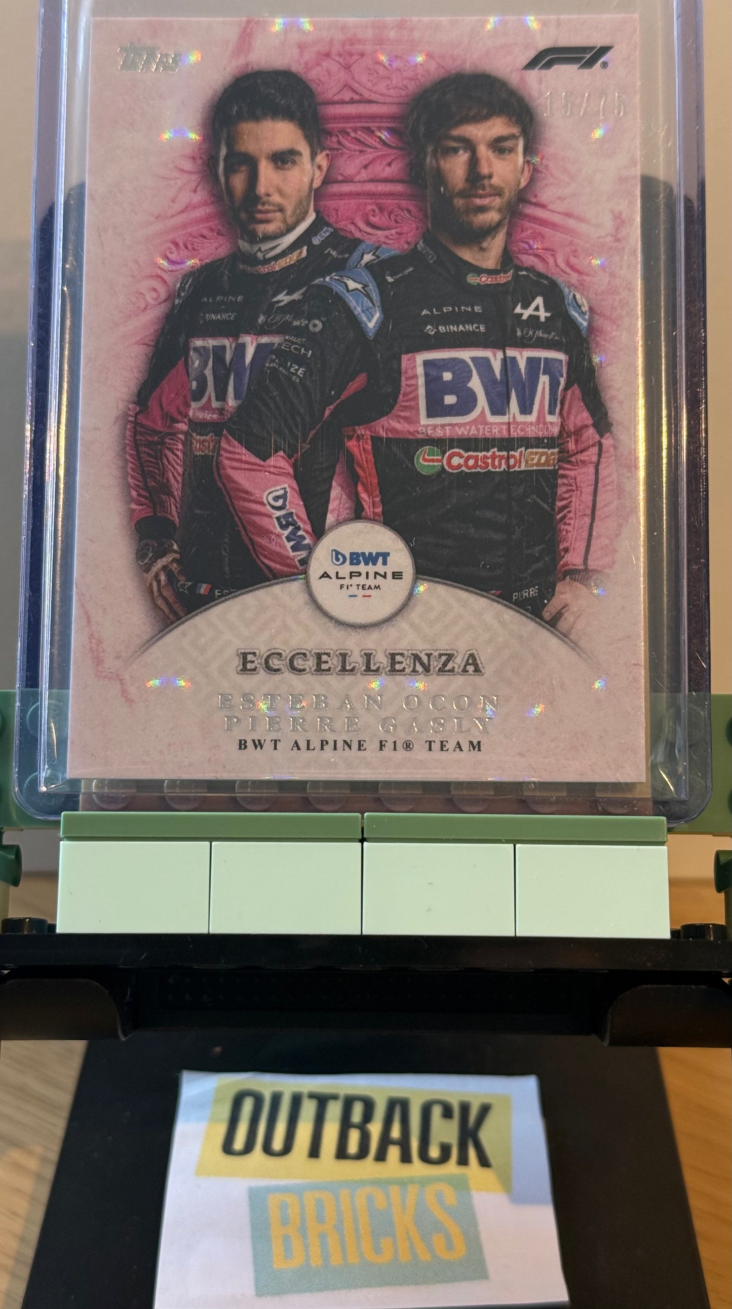 Esteban Ocon/Pierre Gasly/Alpine 15/75 La Squadra - Topps F1 Eccellenza 2024