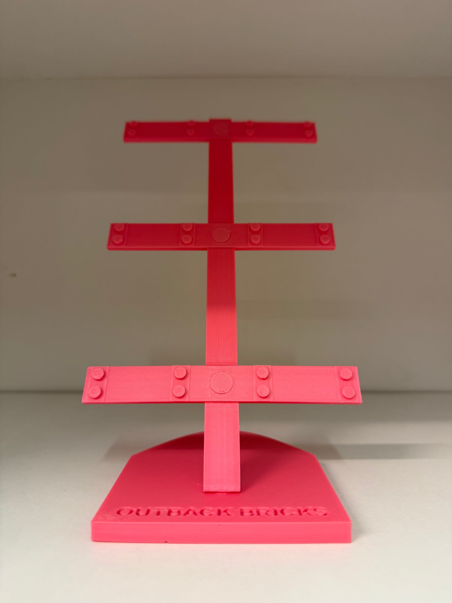 Outback Bricks Display stand for LEGO F1 Race Car Collectables - Pink Edition