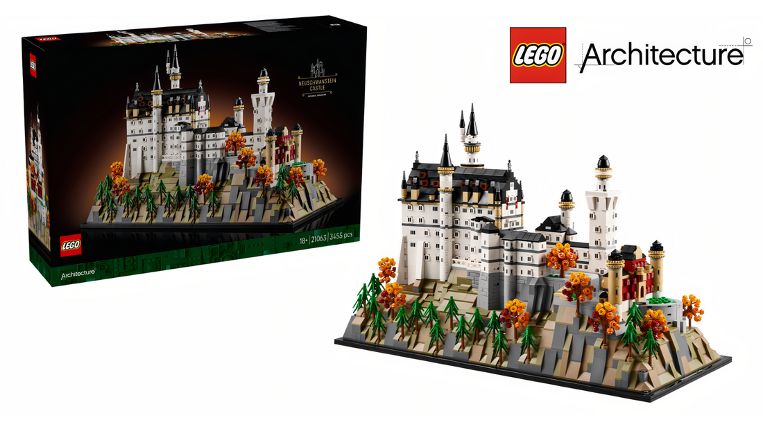 LEGO Architecture 21063 Neuschwanstein Castle honors the famed 19th century Bavarian palace.