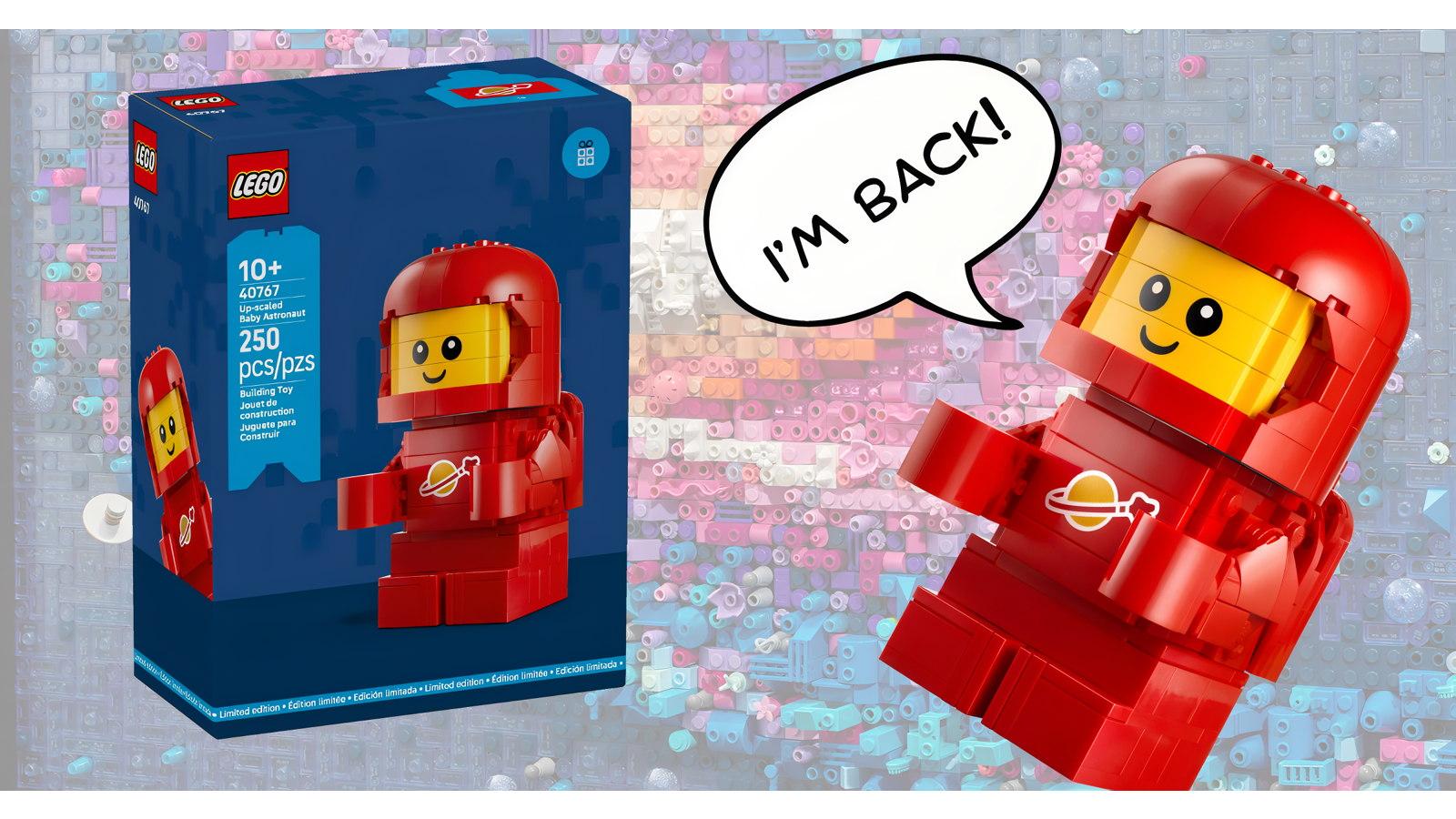 LEGO 40767 Giant Baby Astronaut GWP is back! – Outback Bricks