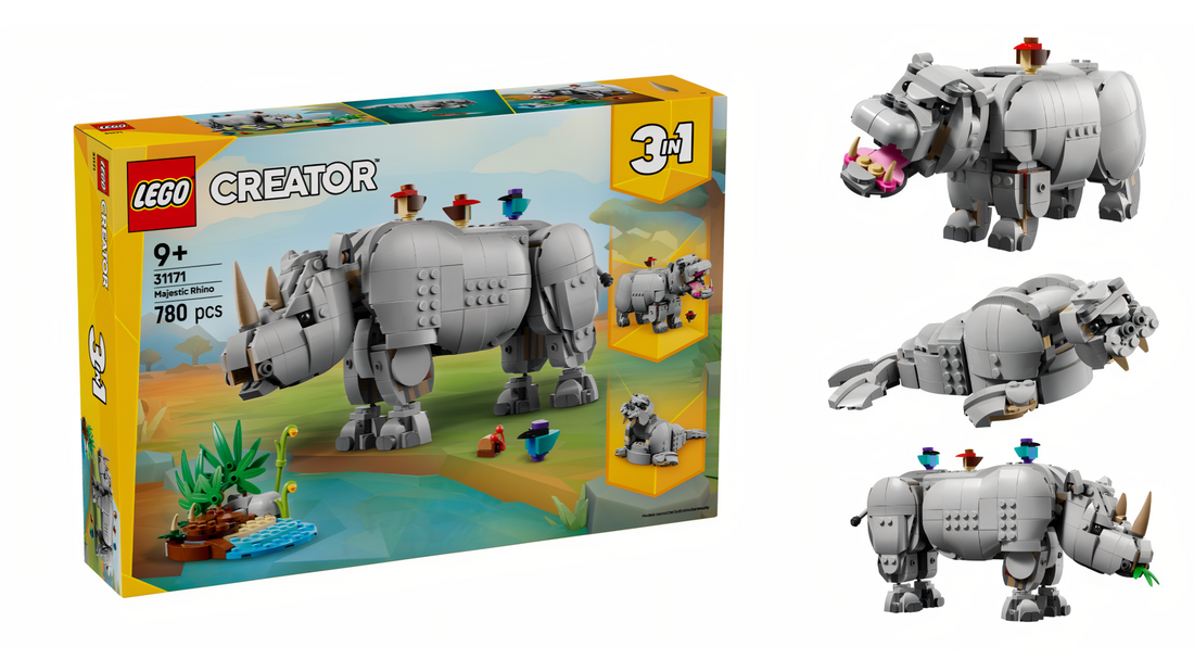 LEGO Creator 31171 Wild Animals: Majestic Rhino and Birds Unveiled!
