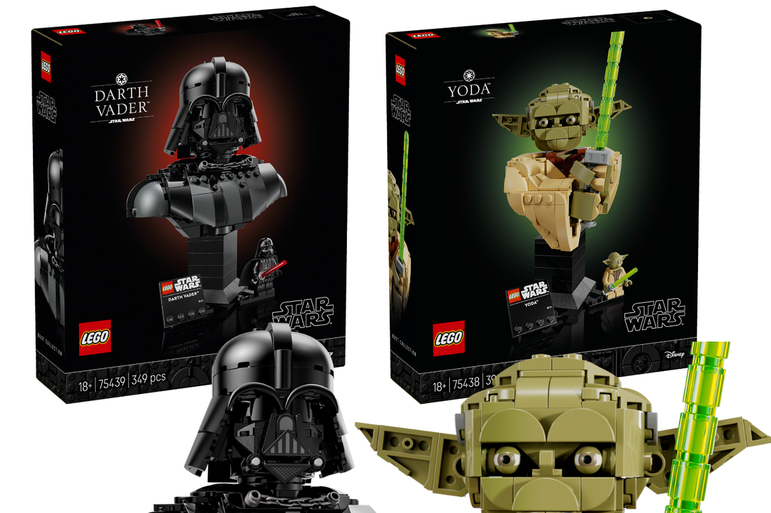 LEGO unveils Yoda and Darth Vader busts!