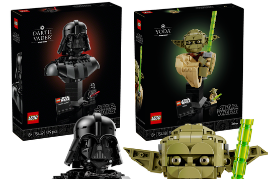 LEGO unveils Yoda and Darth Vader busts!
