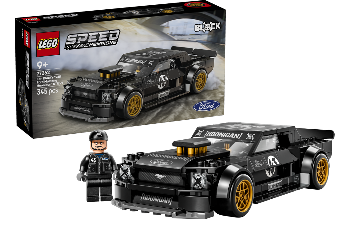 Attention Hoonigans! LEGO 77262 Ken Block's ’65 Ford Mustang Hoonicorn V1 speeds into Speed Champions!