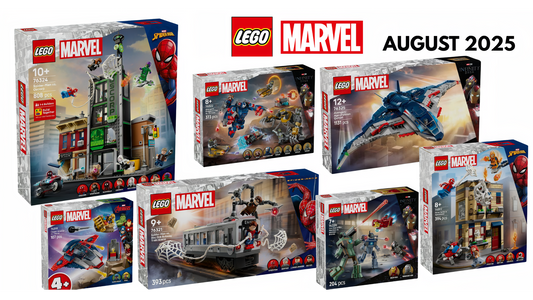 LEGO Marvel Summer 2025 Sets: Oscorp Tower, Spider-Man Train, More!