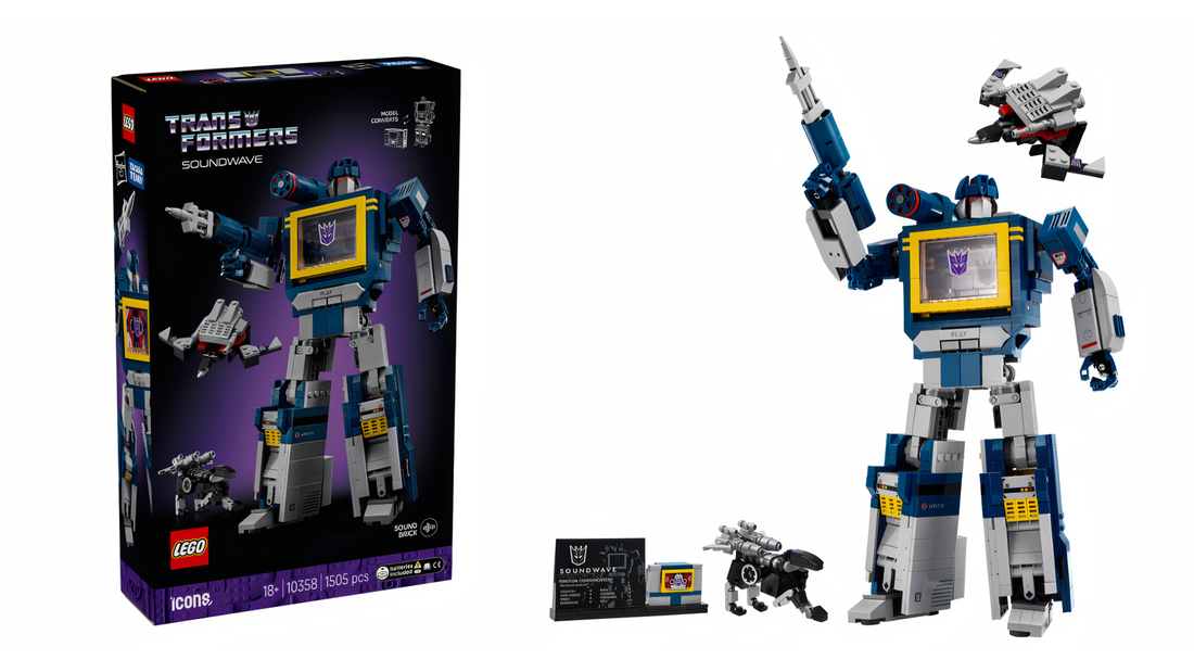 LEGO 10358 Soundwave brings Decepticons to LEGO Transformers in August 2025.