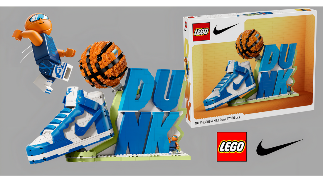 LEGO and Nike reveal debut items: 43008 Nike Dunk, Air Max Dn, and Dunk Low!