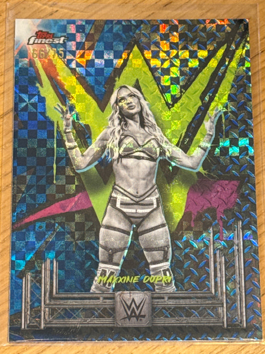 Maxinne Dupri 66/75 Uncommon Blue Checker #131 - Topps WWE Finest 2025