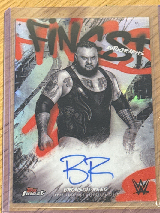 Bronson Reed Finest Autographs Refractor #FA-BRD - Topps WWE Finest 2025
