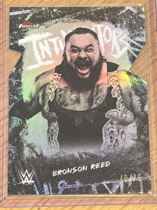 Bronson Reed 40/75 Intimidators Die Cut #INT-BS - Topps WWE Finest 2025