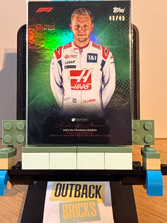 Kevin Magnussen 46/49 Now First Pole Position - Topps F1 Lights Out 2023