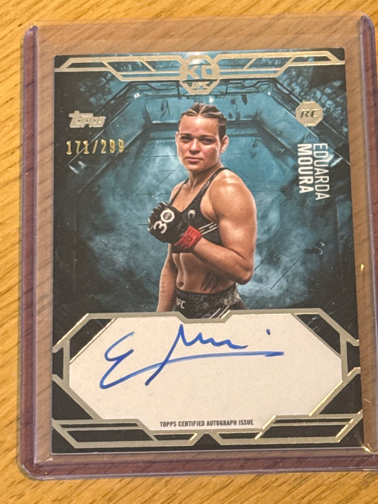 Eduarda Moura Autograph 171/299 Knockout Auto #KA-EM - Topps UFC Knockout 2025