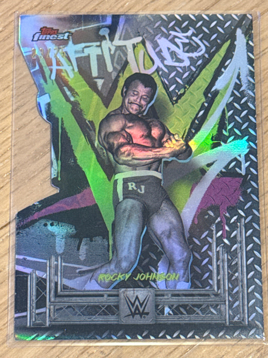 Rocky Johnson 23/25 Rare Die Cut #288 - Topps WWE Finest 2025