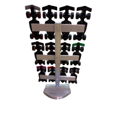 Outback Bricks Display stand for LEGO F1 Race Car Collectables - Silver Edition
