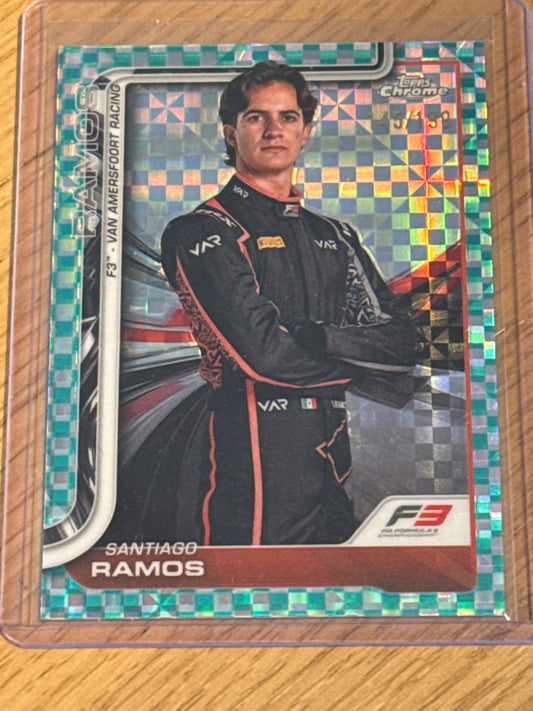 Santiago Ramos 145/199 Aqua Checkerboard #59 - Topps F1 Chrome 2025