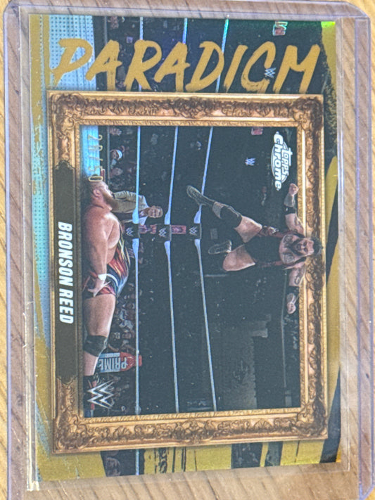 Bronson Reed 26/50 Paradigm Gold #PAR-BRR - Topps WWE Chrome 2025