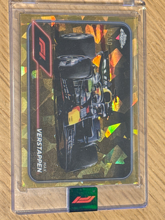 Max Verstappen 32/50 Gold #73 - Topps F1 Chrome Sapphire 2024