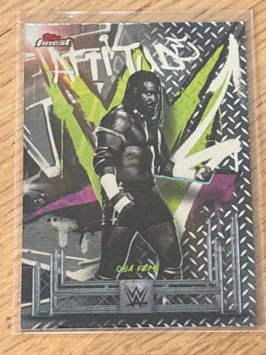 Oba Femi Rare #256 - Topps WWE Finest 2025