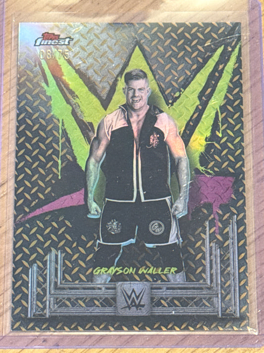 Grayson Waller 8/75 Common #19 - Topps WWE Finest 2025