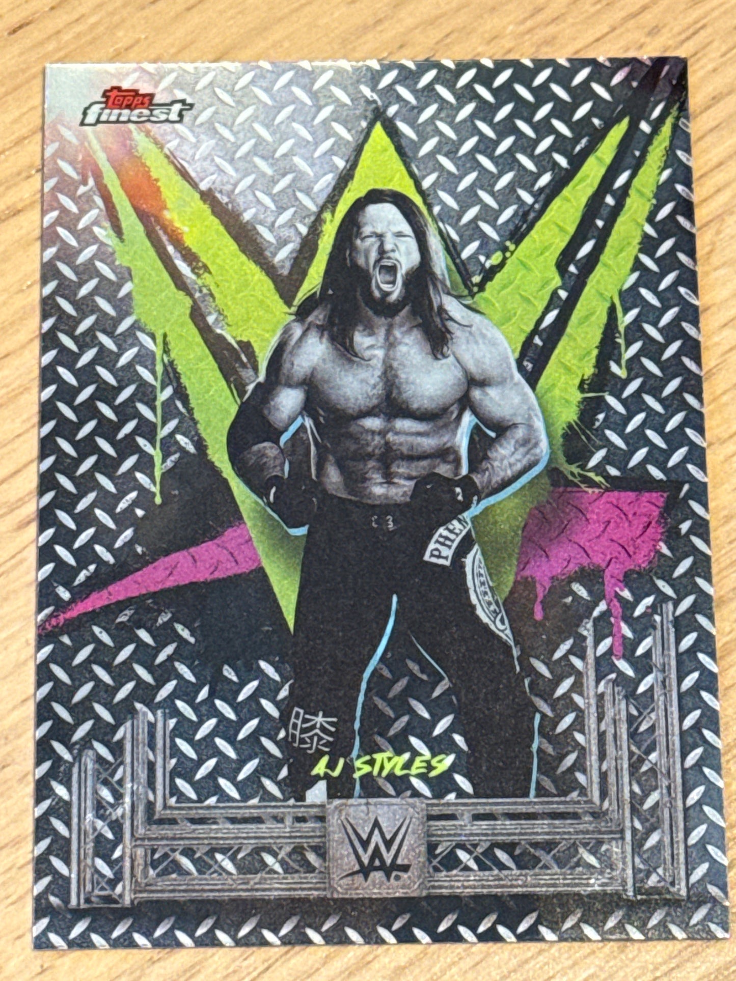 AJ Styles Common #23 - Topps WWE Finest 2025