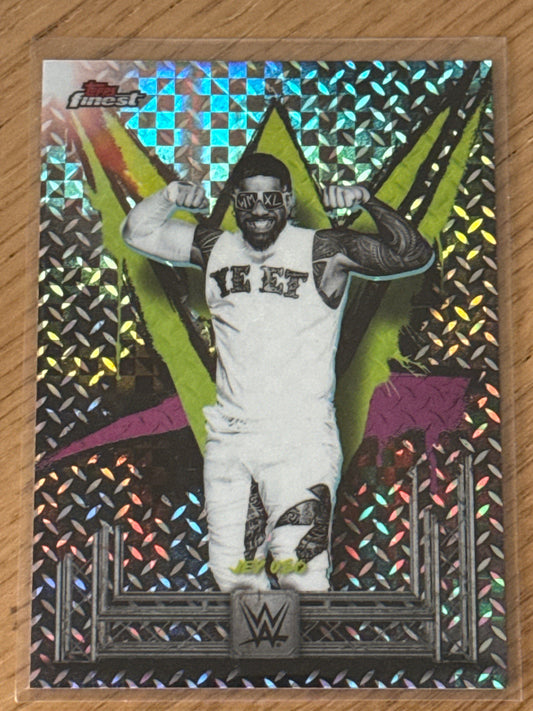 Jey Uso Common Checker #28 - Topps WWE Finest 2025