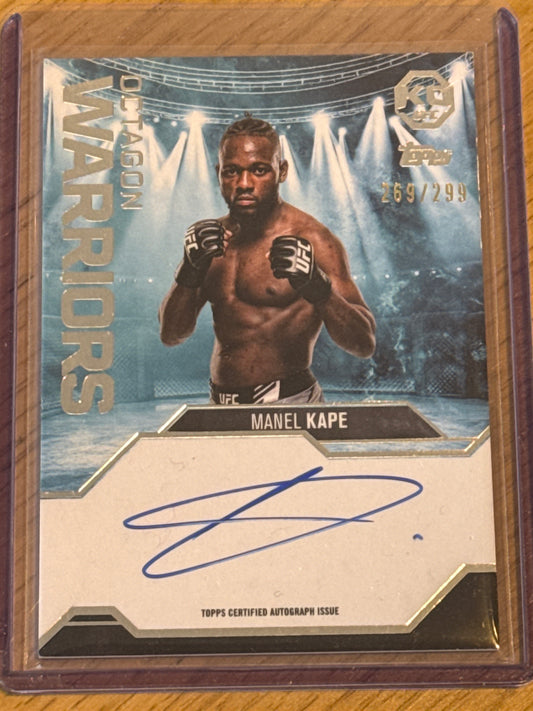 Manel Kape Autograph 269/299 Octagon Warriors #OW-MK - Topps UFC Knockout 2025
