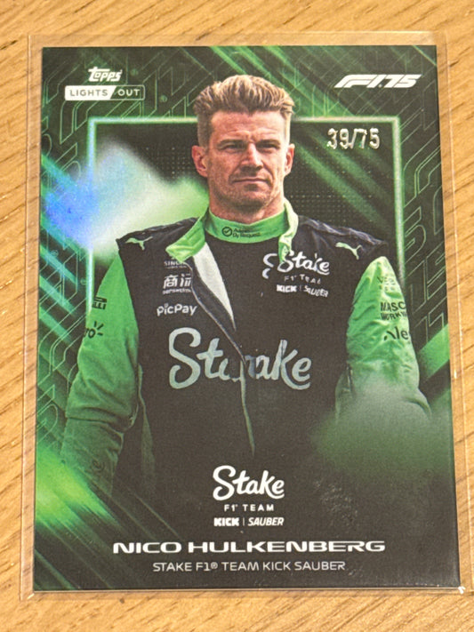 Nico Hulkenberg 39/75 Drivers Green - Topps F1 Lights Out 2025