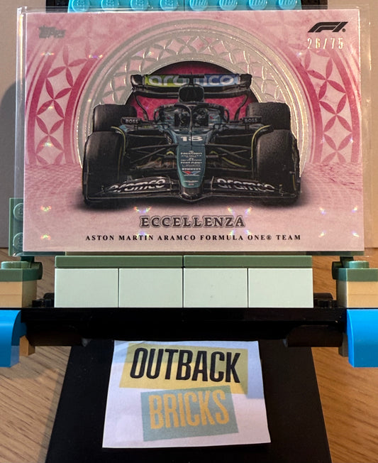 Aston Martin Aramco 26/75 Pink #Machina Da Corsa - Topps F1 Eccellenza 2024