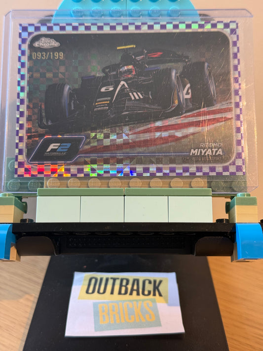 Ritomo Miyata 93/199 Purple Checker #98 - Topps F1 Chrome 2024