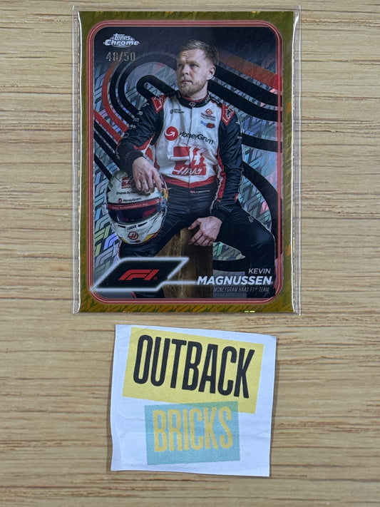 Kevin Magnusen 48/50 Gold Logofractor #16 - Topps F1 Chrome 2024