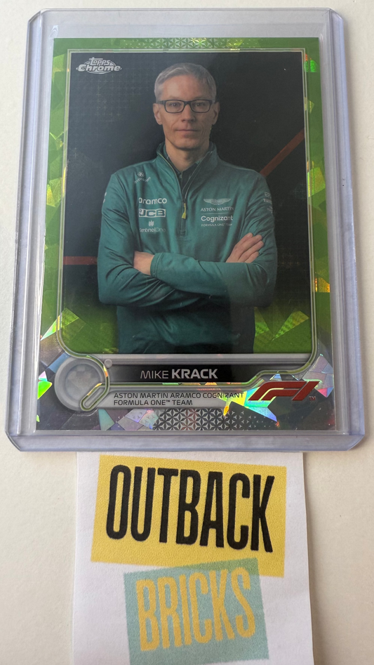 Mike Krack 47/199 Green Sapphire #101 - Topps F1 Chrome 2022