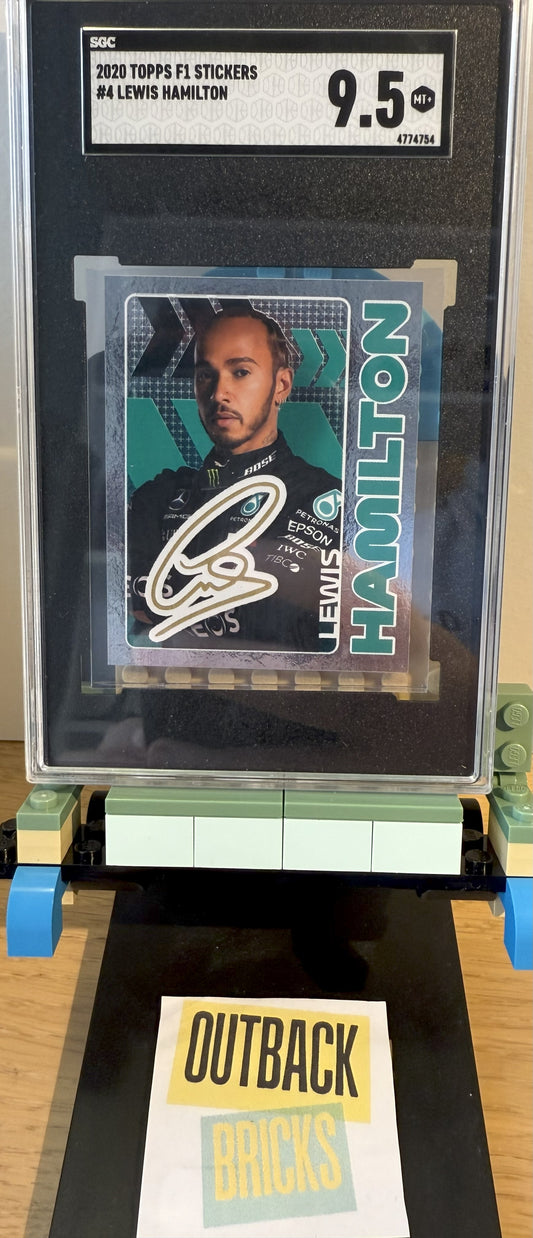 Lewis Hamilton - SGC 9.5 #4 - Topps F1 Sticker 2020 - Graded Slab Cert 4774754