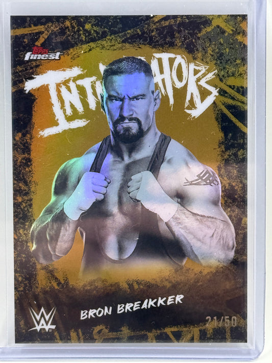 Bron Breakker - 21/50 Intimidators #INT-BK - Topps WWE Finest 2025